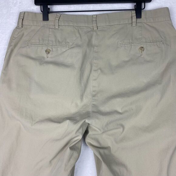 Ralph Lauren Pants Mens Size 36X30 Beige Straight Leg Flat Front 100% Cotton - Picture 4 of 15